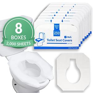 2000 Disposable Toilet Seat Covers - 8 Packs