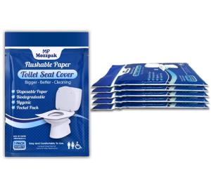 Disposable Toilet Seat Covers (60 Pack) - Biodegradable