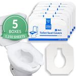 Disposable Toilet Seat Covers - 1250 Flushable Liners
