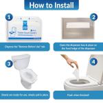 Disposable Toilet Seat Covers - 1250 Flushable Liners