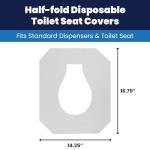 Flushable Toilet Seat Covers - 1000 Disposable Packs
