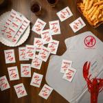 Wesiti 100 Pcs Seafood Bibs and Wipes Set