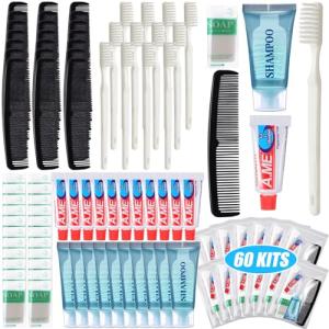Ziliny 60 Pcs Travel Toiletry Set for Everyone
