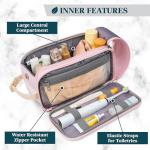 PAVILIA Pink Toiletry Bag for Travel Accessories