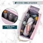 PAVILIA Pink Toiletry Bag for Travel Accessories