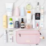 PAVILIA Pink Toiletry Bag for Travel Accessories