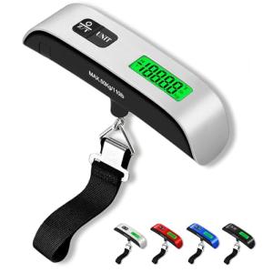 Digital Luggage Scale with LED Display, 110lb Capacity