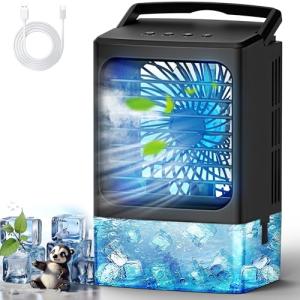 Portable Mini Air Conditioner with LED Light