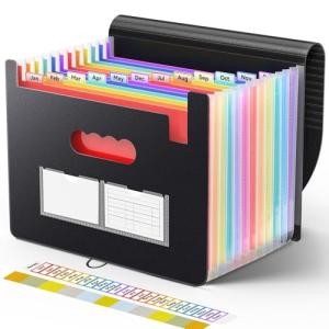 Soeez Portable Accordion File Organizer with 13 Pockets