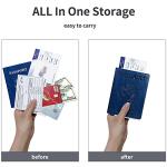 Navy Blue RFID Blocking Passport Holder Wallet