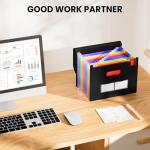 Soeez Portable Accordion File Organizer with 13 Pockets
