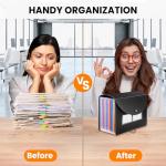 Soeez Portable Accordion File Organizer with 13 Pockets