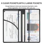 LumiMokki Magnetic Car Document Organizer - Black