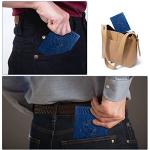 Navy Blue RFID Blocking Passport Holder Wallet