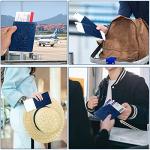 Navy Blue RFID Blocking Passport Holder Wallet