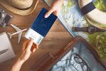 Navy Blue RFID Blocking Passport Holder Wallet
