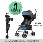 Lightweight 3Dmini Travel Stroller - Blue/Black