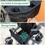 Lightweight 3Dmini Travel Stroller - Blue/Black