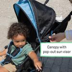 Lightweight 3Dmini Travel Stroller - Blue/Black