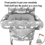 2-in-1 Portable Baby Cart and High Chair Cover