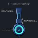 Foldable Tangle-Free Kids Headphones - Navy/Teal