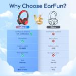 EarFun Wired Kids Headphones with Microphone