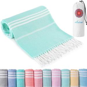 Oversized Cotton Turkish Beach Towel - Quick Dry