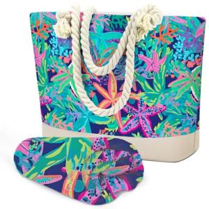 Sand-Free Quick Dry Beach Towel and Tote Set