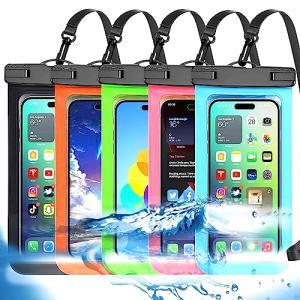 5 Pack Waterproof Phone Pouches for Outdoor Use
