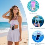 3-Piece Iridescent Beach Bag Set for Women