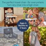 Portable Baby Booster Seat with Tray and Straps