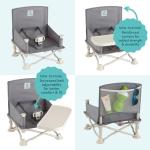 Portable Baby Booster Seat with Tray and Straps