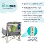 Portable Baby Booster Seat with Tray and Straps