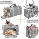 Collapsible Soft Pet Carrier for Travel, Gray