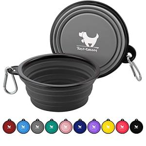 Travel Collapsible Dog Bowls - 2-Pack Portable Set