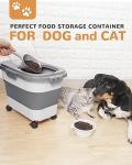 Collapsible Dog Food Storage Container with Scoop