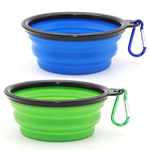 Portable Collapsible Dog Bowls - 2 Pack