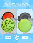 Collapsible Dog Bowls with Carrier - 2 Pack