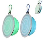 Collapsible Dog Bowls with Covers - 2 Pack