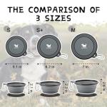 Travel Collapsible Dog Bowls - 2-Pack Portable Set