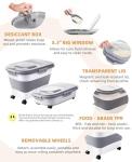 Collapsible Dog Food Storage Container with Scoop