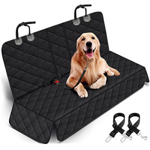 Waterproof Dog Car Seat Cover with Pet Seat Belts