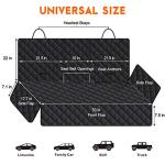 Waterproof Dog Car Seat Cover with Pet Seat Belts