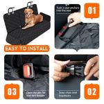 Waterproof Dog Car Seat Cover with Pet Seat Belts