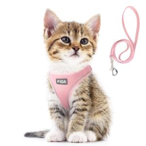 Adjustable Reflective Harness and Leash Set for Kittens