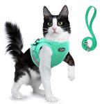Adjustable Cat Harness and Leash Set with Reflective Strap