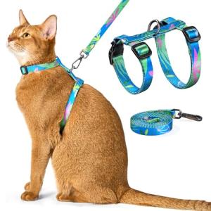 Adjustable Escape-Proof Cat Harness and Leash Set