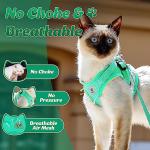 Adjustable Cat Harness and Leash Set with Reflective Strap