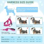 SlowTon Reflective Adjustable Dog Harness and Leash Set