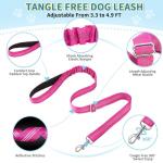 SlowTon Reflective Adjustable Dog Harness and Leash Set